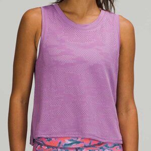 Lululemon Train to Be Tank Top Camo Dot Camo Wisteria Purple